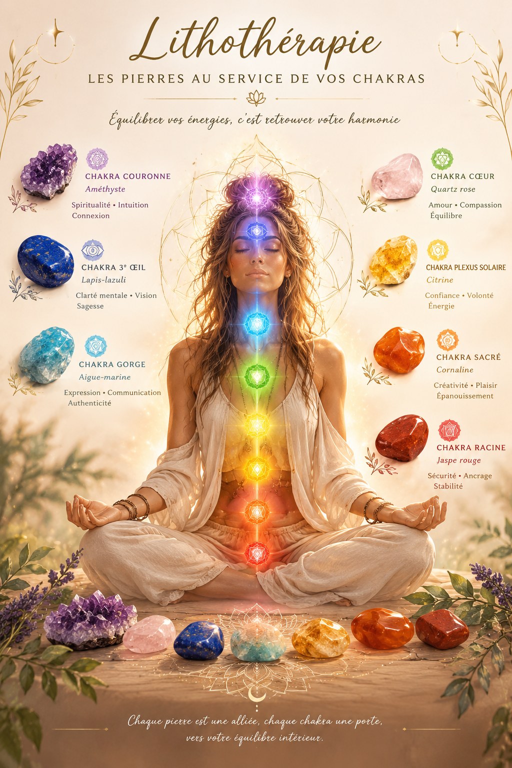 Lithothérapie : les pierres au service de vos chakras